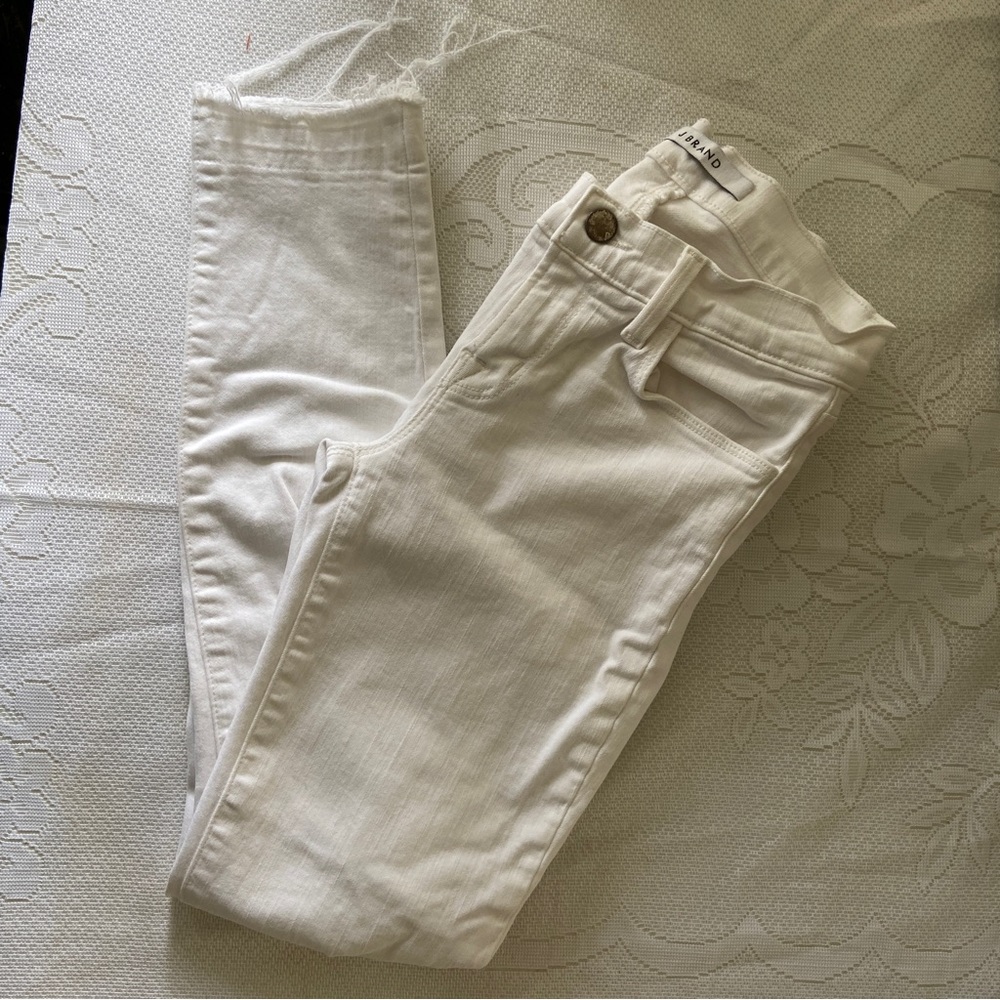 J Brand White Skinny Jeans